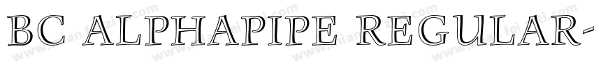 BC Alphapipe Regular字体转换